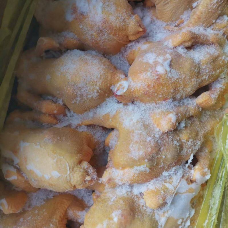 冷冻三黄鸡二级三黄鸡残鸡整箱19斤5-18只饭店食堂商用
