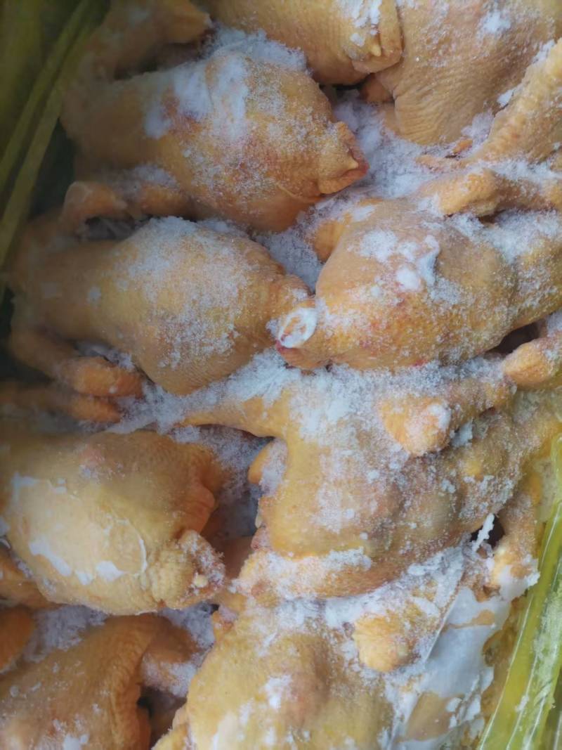 冷冻三黄鸡二级三黄鸡残鸡整箱19斤5-18只饭店食堂商用
