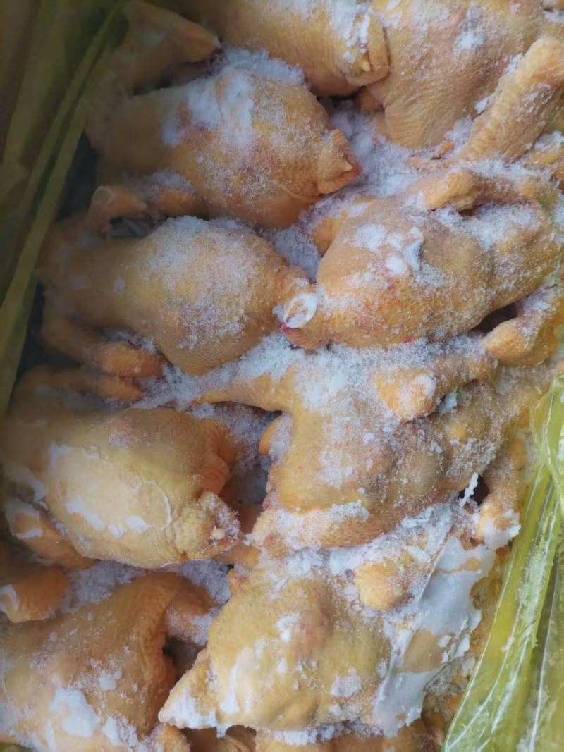 冷冻三黄鸡二级三黄鸡残鸡整箱19斤5-18只饭店食堂商用