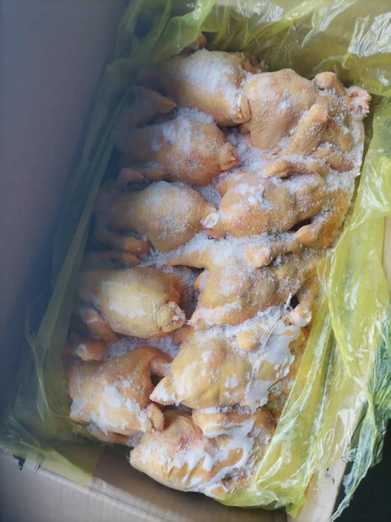 冷冻三黄鸡二级三黄鸡残鸡整箱19斤5-18只饭店食堂商用
