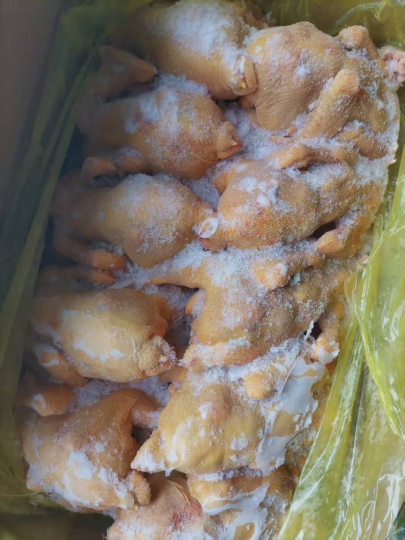 冷冻三黄鸡二级三黄鸡残鸡整箱19斤5-18只饭店食堂商用