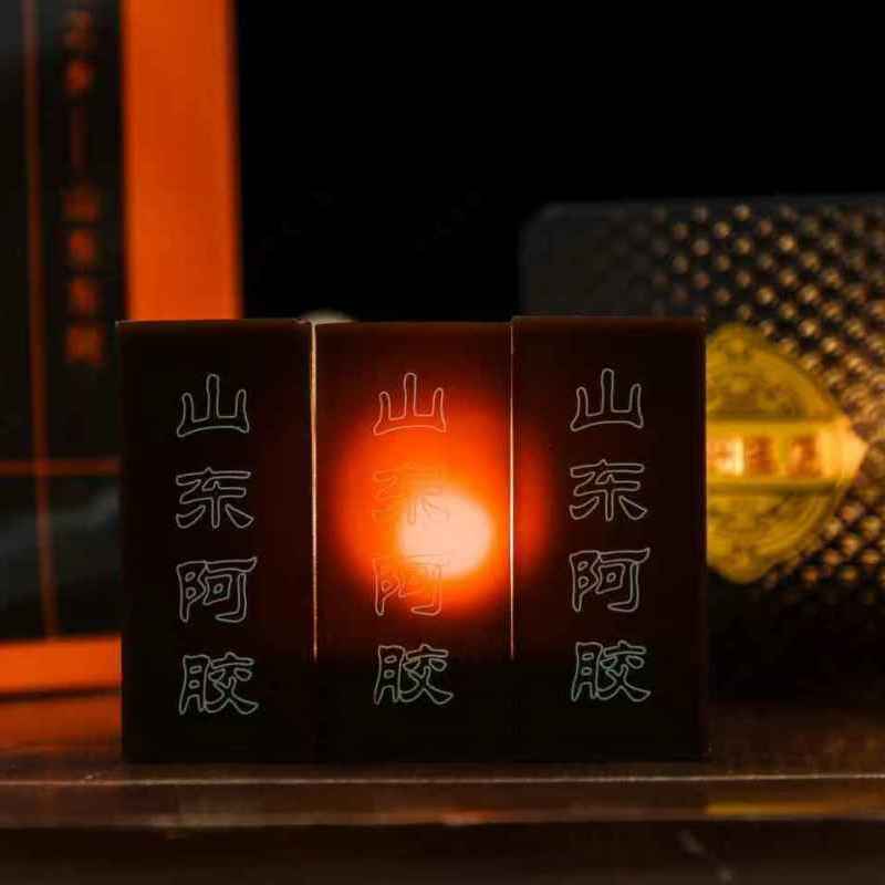 【假一赔十】山东阿胶正品驴皮铁盒250克正品阿胶熬阿胶糕