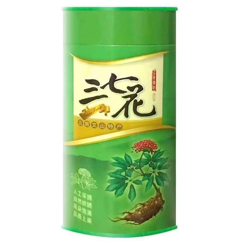 正宗云南文山三七花田七头茬干花500g批发三七包邮