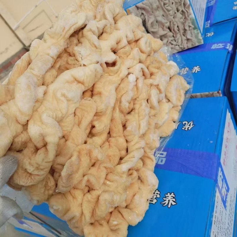 纯干的无油无水免洗八成熟大肠，20斤一箱