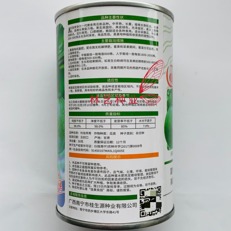 玲珑早秀南瓜种子杂交一代嫩南瓜种子脆甜长蔓一串铃南瓜种子