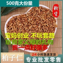 柏子仁带壳柏籽仁干净柏子未脱壳部分带壳仁柏子仁壳