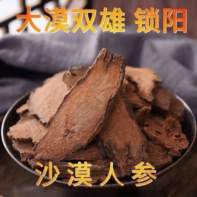 金锁阳正宗内蒙古阿拉善整根锁阳片肉苁蓉淫羊藿中药材泡茶肉