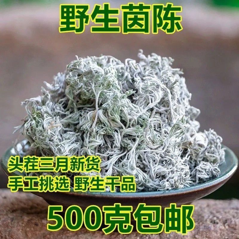 野生茵陈一等品正品晒干茵陈新鲜祛湿干货农户采摘茵陈