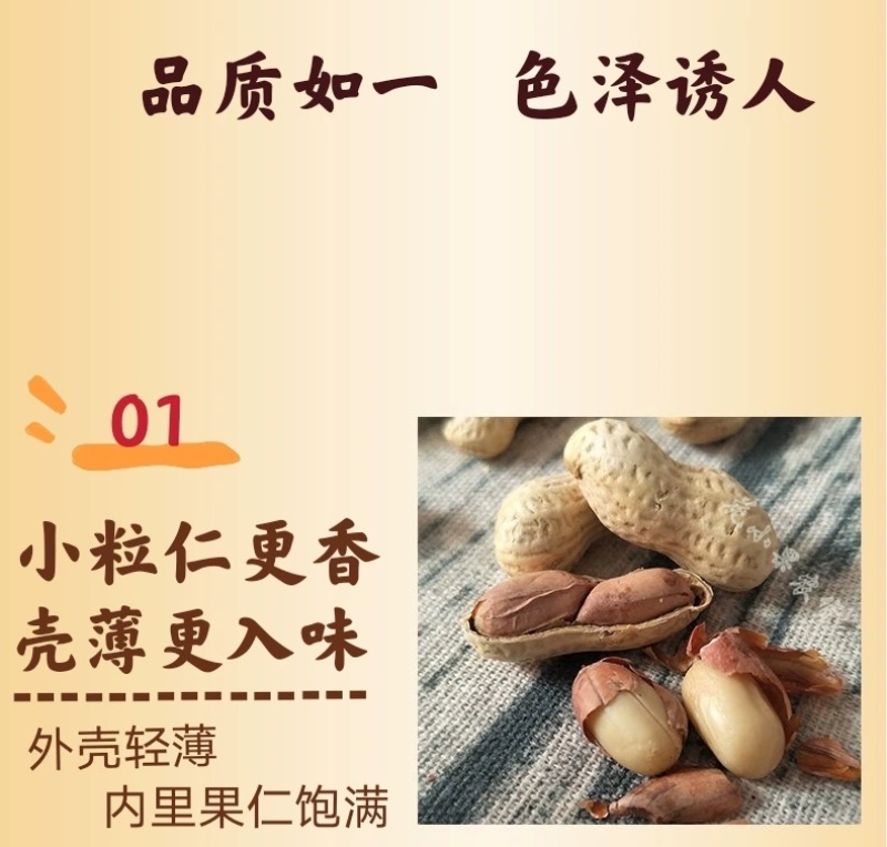 【包邮】精选5斤小珍珠花生炒原味核桃蒜香熟花生小粒带壳1