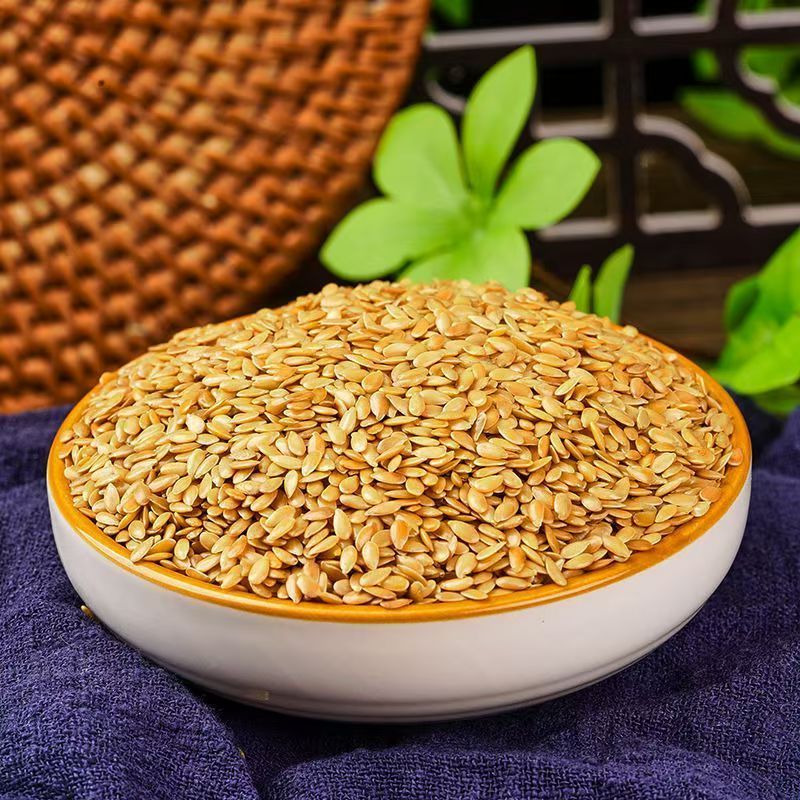亚麻籽新鲜散装膳食餐即生黄金亚麻子籽胡麻籽杂粮泡