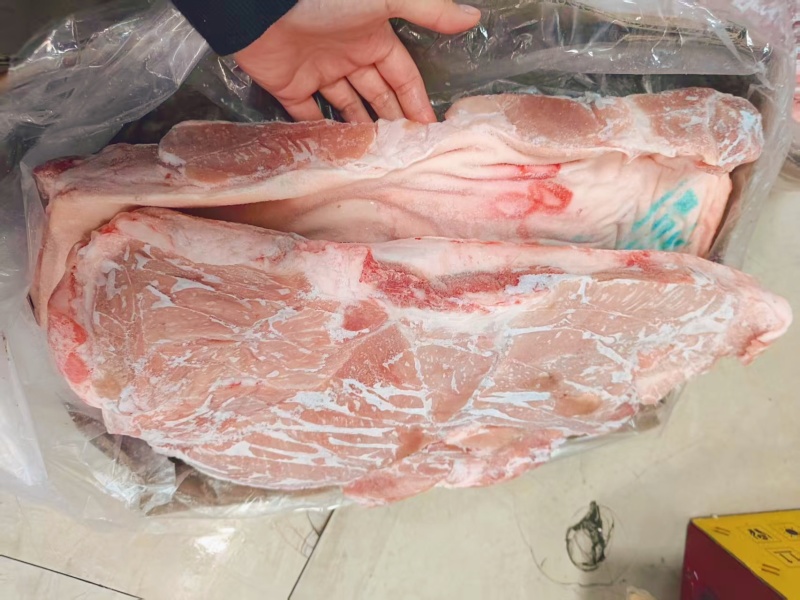 后五花，后上肉冷冻批发带皮后上肉五花肉后座腿肉五花肉2