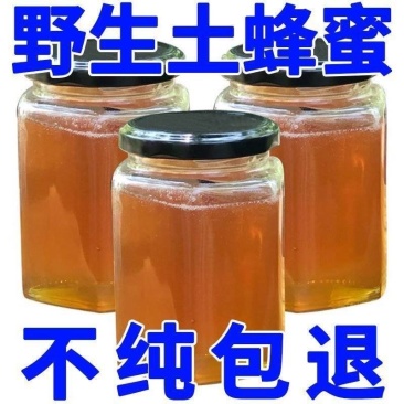 【木桶原装】正宗野生蜂蜜农家土蜂蜜天然100***百花蜜