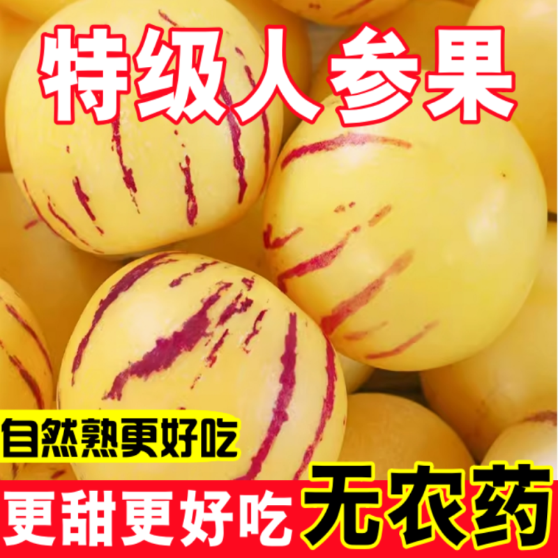 【树上熟】正宗云南石林人参果黄心黄果大果特大超甜水果整箱