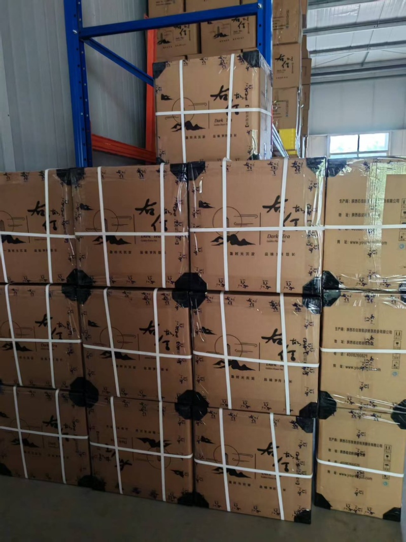 泾阳茯茶崇文塔茯砖铁罐200g盒装伴手礼