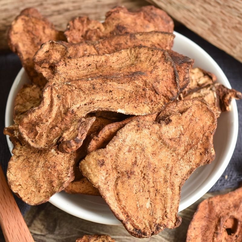 麸炒白术精选大片白术古法手工麦麸炒白术片
