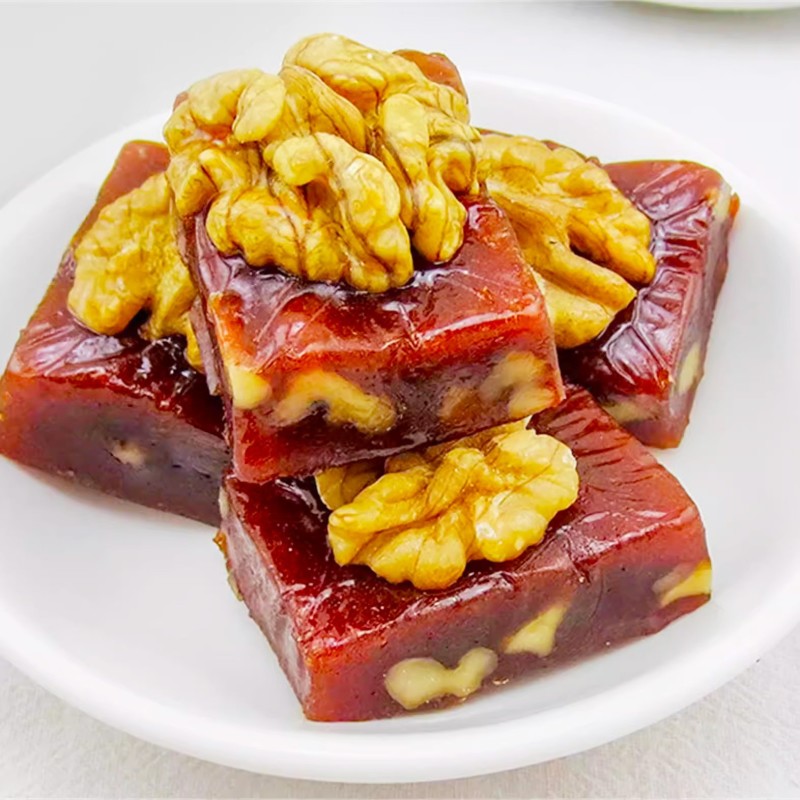 代发山楂烤核桃糕500g袋装烤山楂腰果仁坚果蜜饯果脯果糕