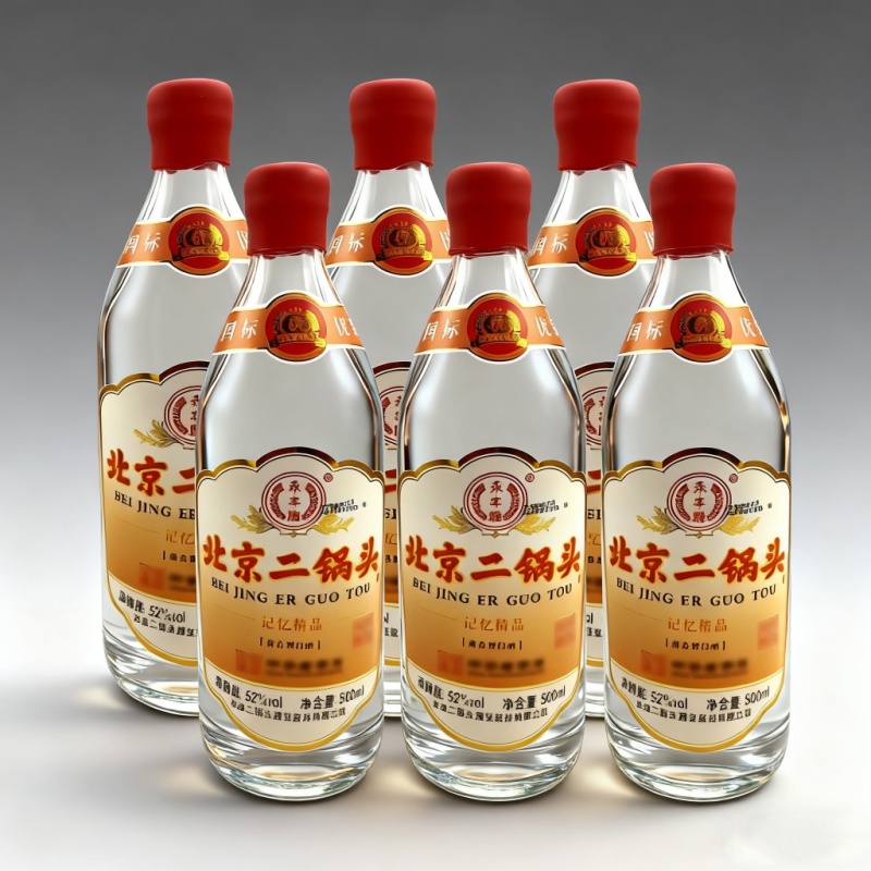 永丰北京二锅头，国标优级白酒，纯粮固态，42度52度