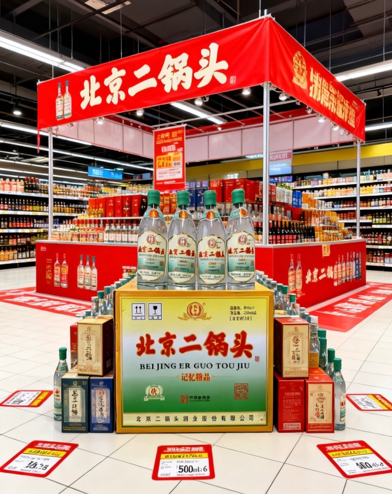 永丰北京二锅头，国标优级白酒，纯粮固态，42度52度