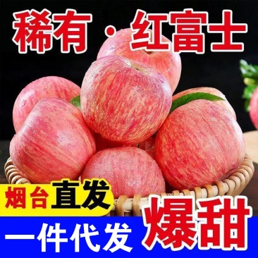 【一件代发】山东烟台红富士苹果甜脆多汁全平台发货