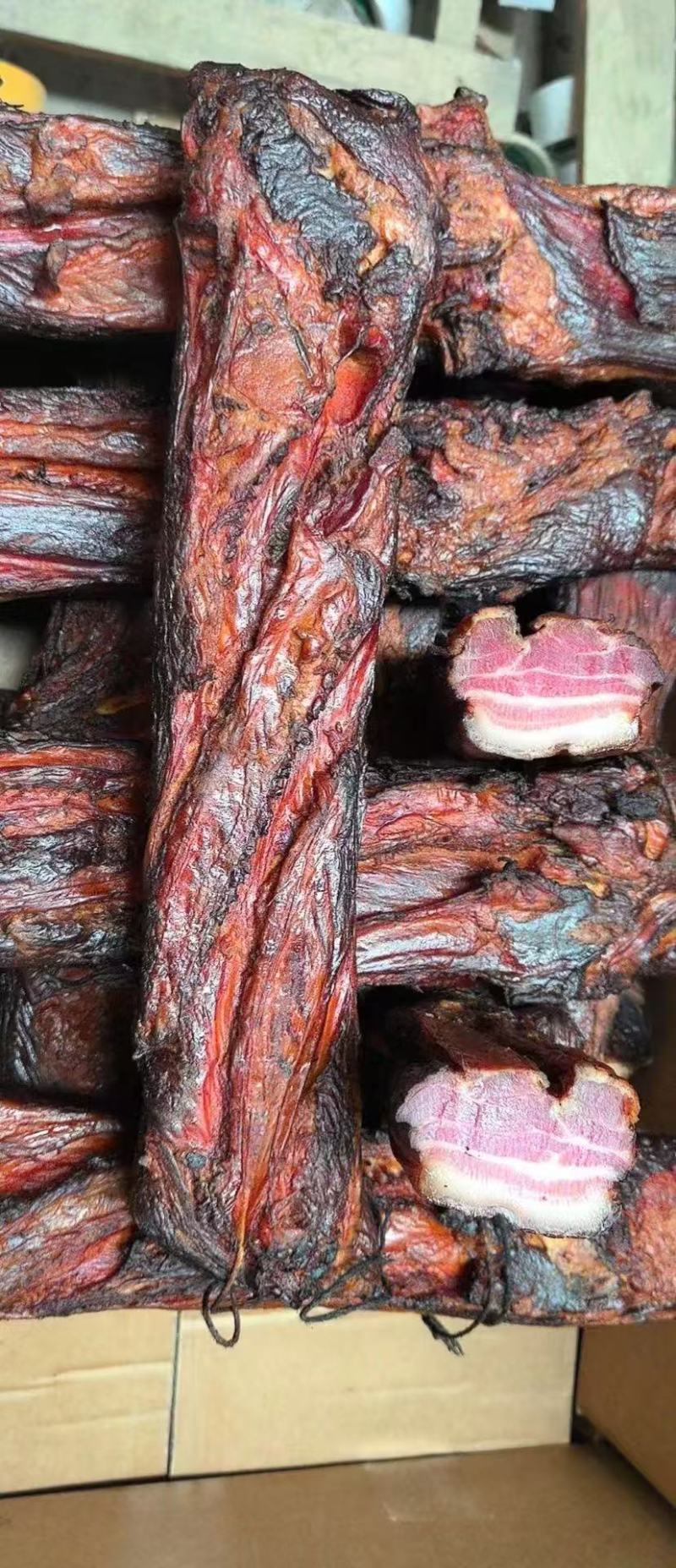 腊肉五花腊肉烟熏腊肉剔骨腊肉
