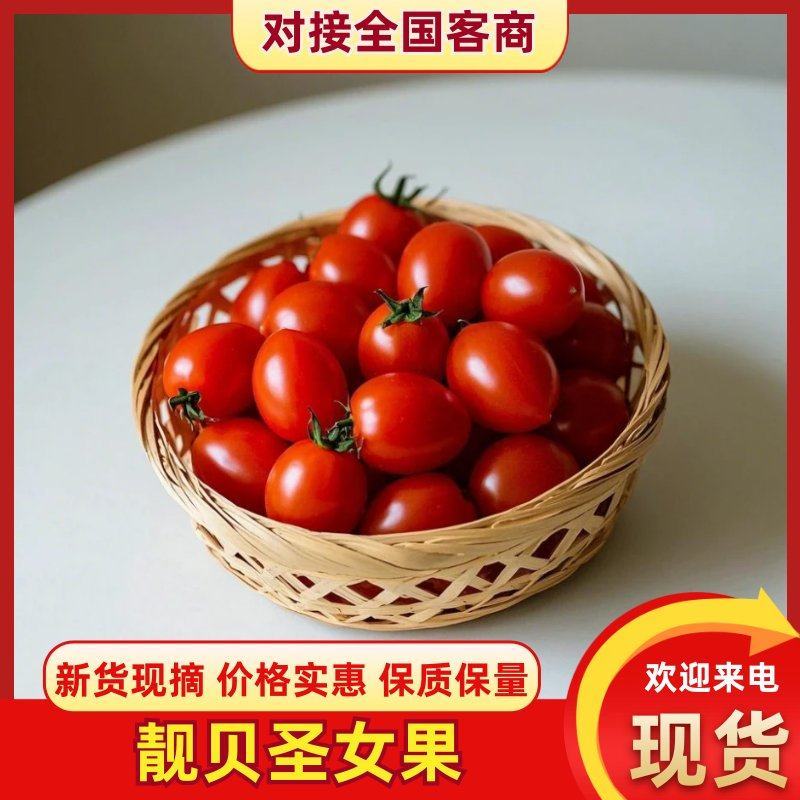 靓贝圣女果山东寿光小番茄优质圣女果货量充足