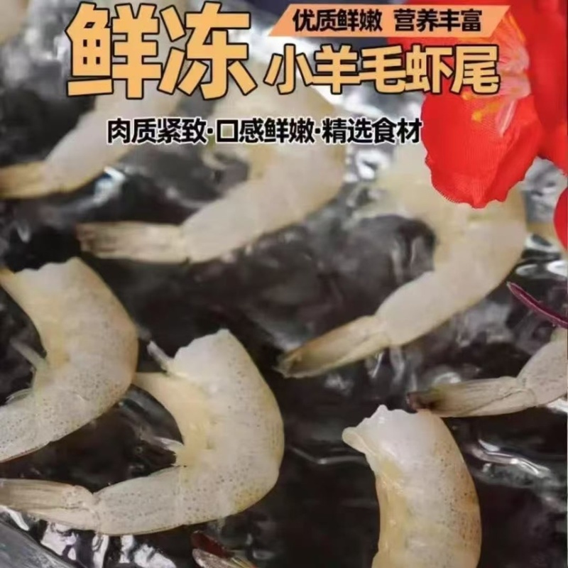 羊毛虾尾，不包冰，连云港源头货源供应批发