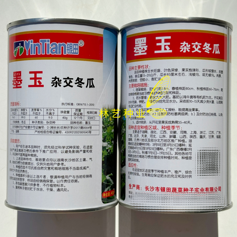 银田墨玉杂交大冬瓜种子墨绿厚肉大果高产抗病耐贮运