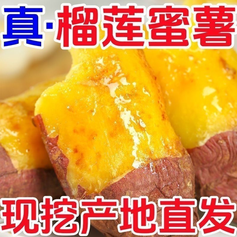 榴莲蜜薯口感粉糯香甜红瑤美秀蜜薯香薯按需包装