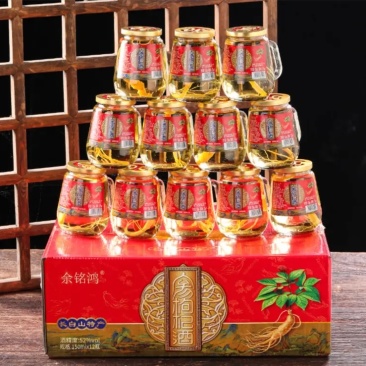 余铭鸿人参酒52度150毫升*12瓶1箱一件代发