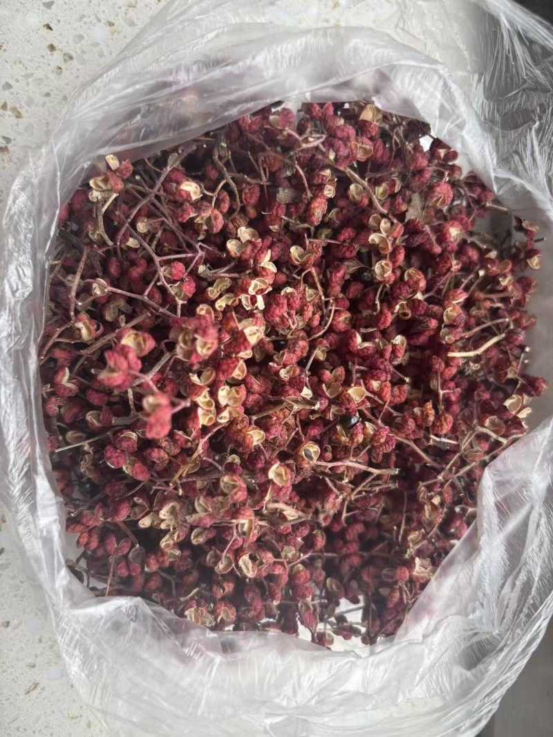 陕西韩城大红袍花椒颜色鲜红颗粒大香味纯正，产地货源。