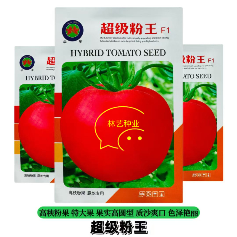 华星超级粉王西红柿种子特大果粉果番茄种籽中早熟厚皮硬果