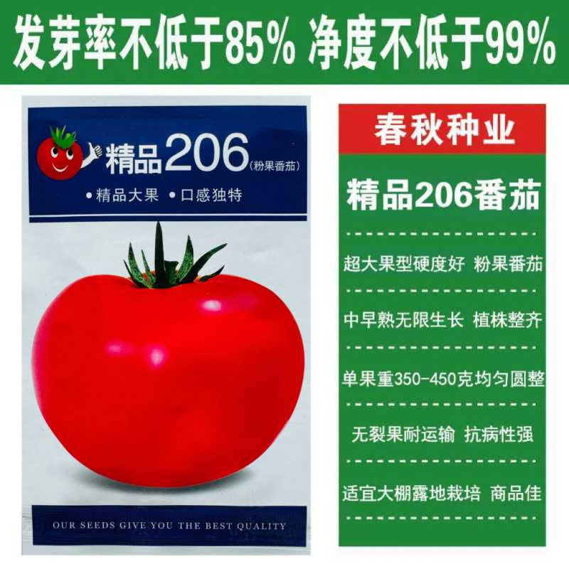 精品206番茄种子超大粉果西红柿抗病高产大田番茄