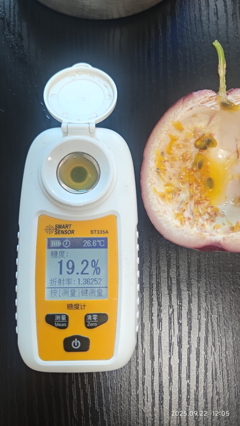 苮食百香果金都三号苮食蜜桃百香果九甜一酸爆汁水不用等熟直接吃
