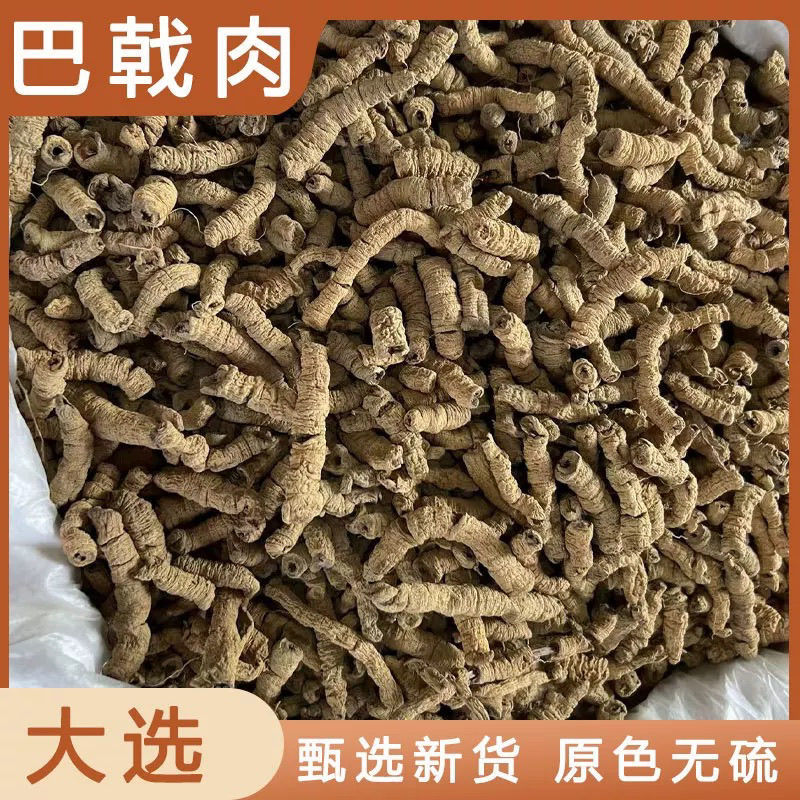 巴戟天正宗巴戟天生晒抽芯无硫正品抽芯精选
