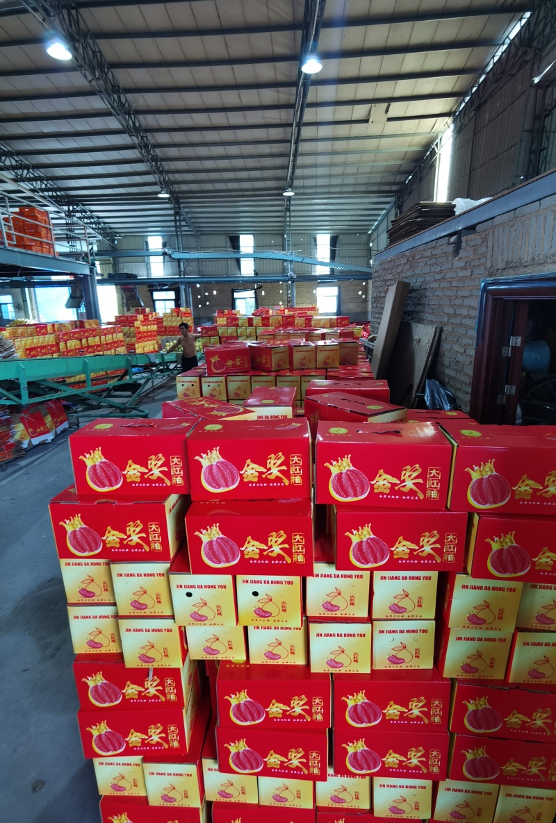 红心蜜柚，三红柚，产地直供，皮薄多汁，商超落地配社区团