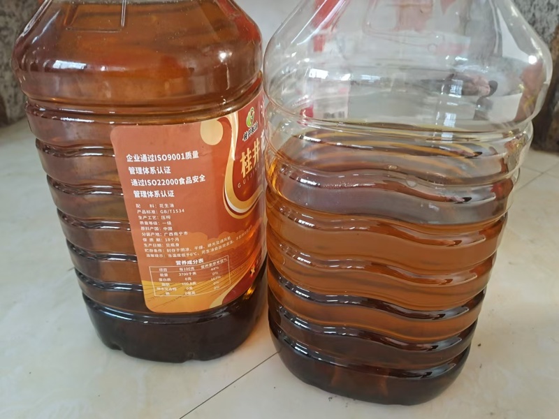 大明山脚下老人家自种的茶油