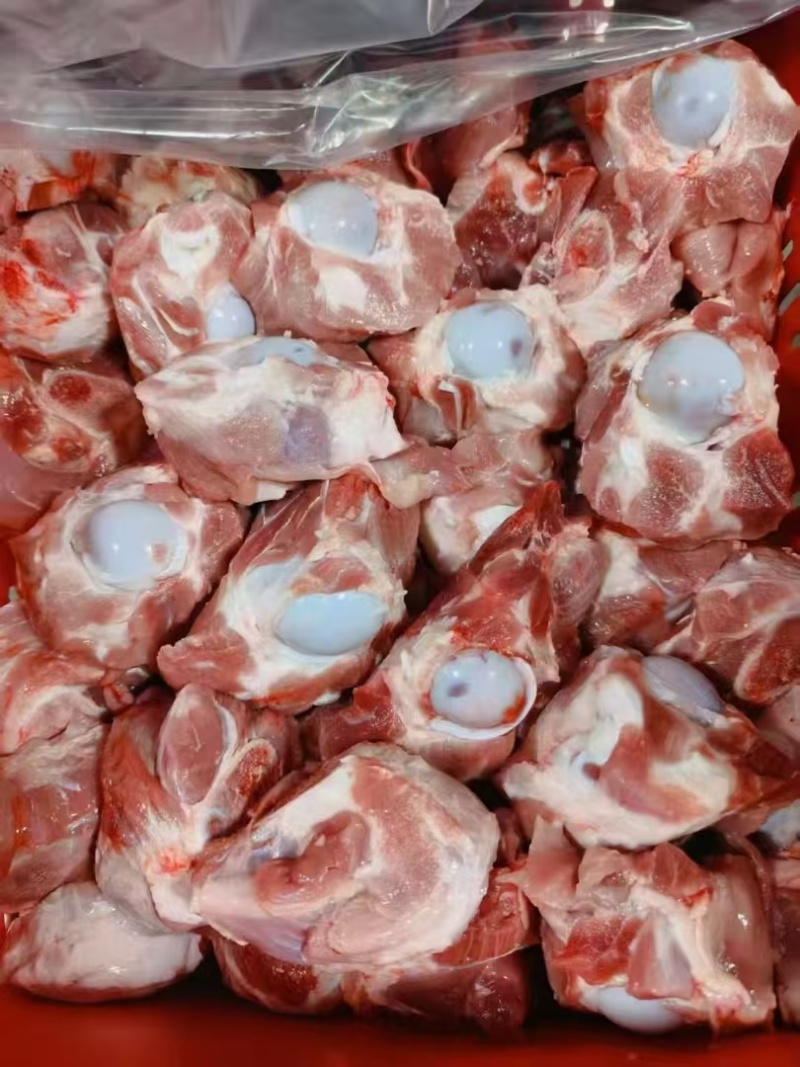 鲜分肥猪前肉骨