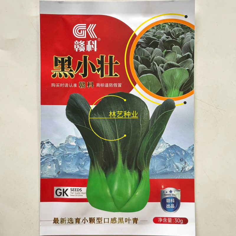 赣科青菜种子黑小壮小颗型青菜种籽黑甜糯四倍体好吃菜