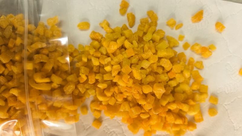 5毫米宽芒果干芒果丁芒果粒一级烘焙供应链每日坚果