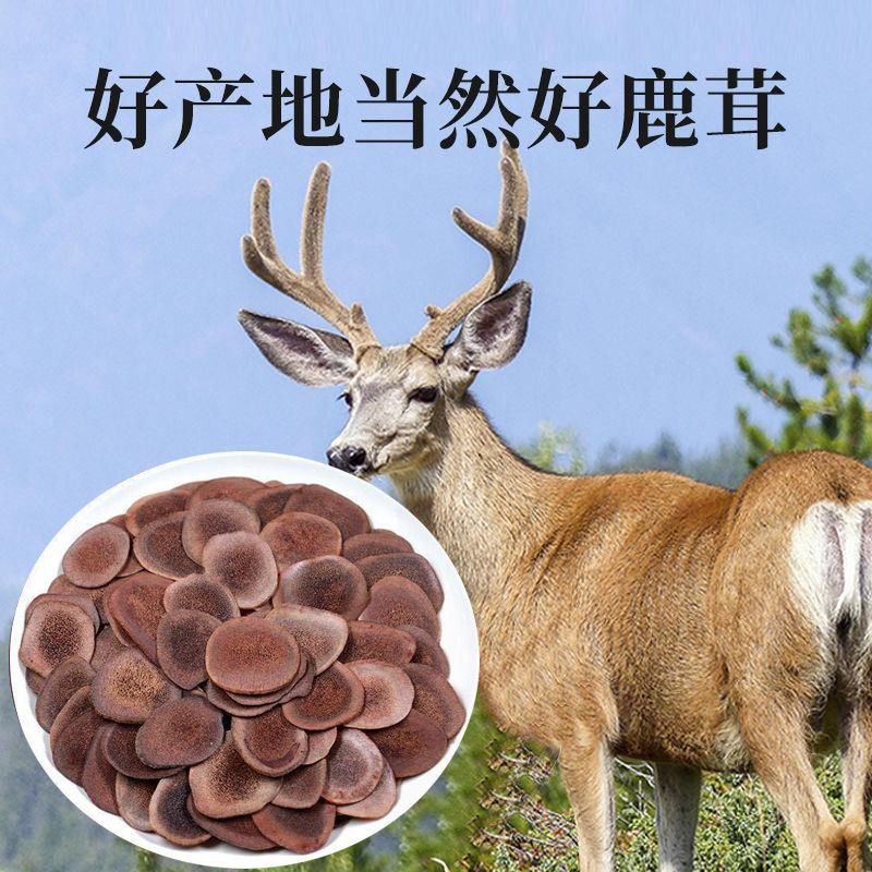 吉林鹿茸片干片鹿茸血片鹿茸泡酒鹿茸片泡水男性滋补泡酒药材