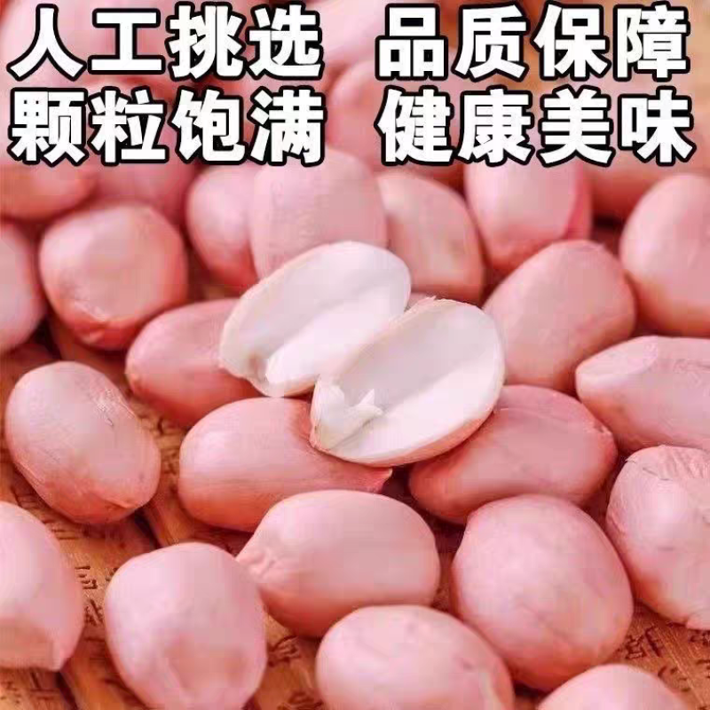 新货白沙花生米水分9-10无霉变无坏颗粒全国发货过筛