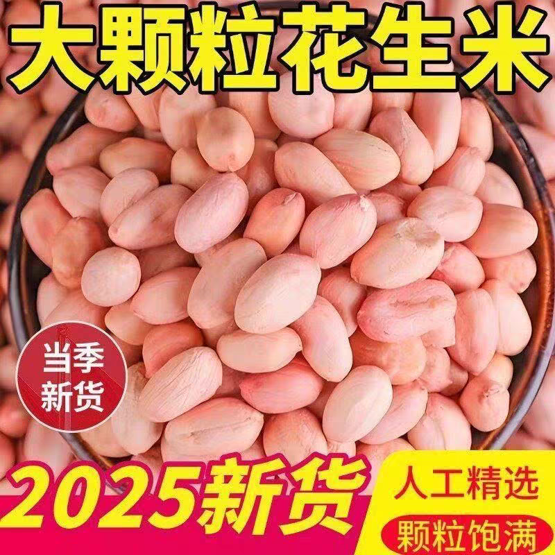 白沙花生米水分9-10无霉无坏颗粒全国发货过筛8个