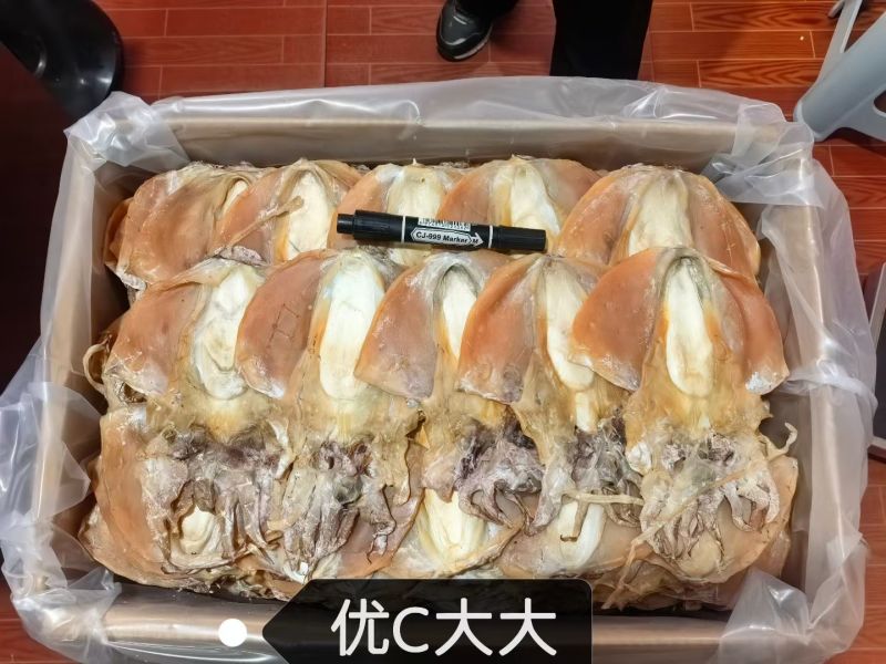 浙江东海本港墨鱼干，大量上市。