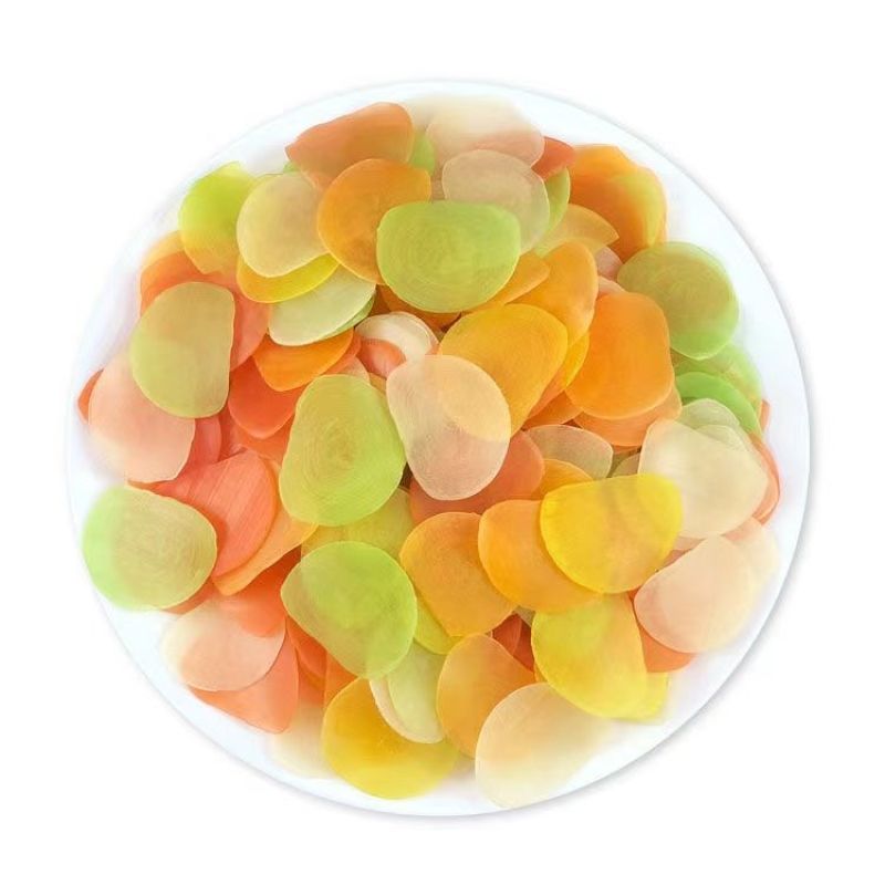 虾片五彩虾片网红虾片油炸彩色龙虾片儿童小零食年货商用怀旧