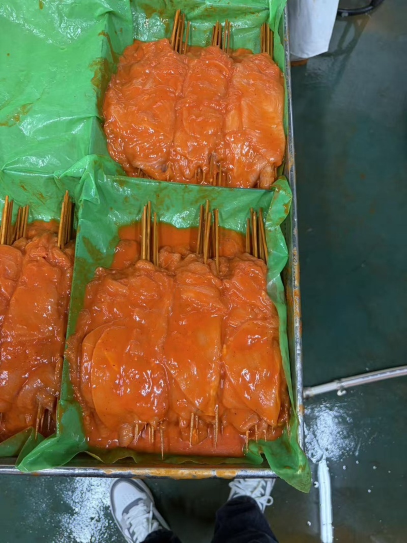 【咸猪肉】铁板里脊串60克/50克一箱300串