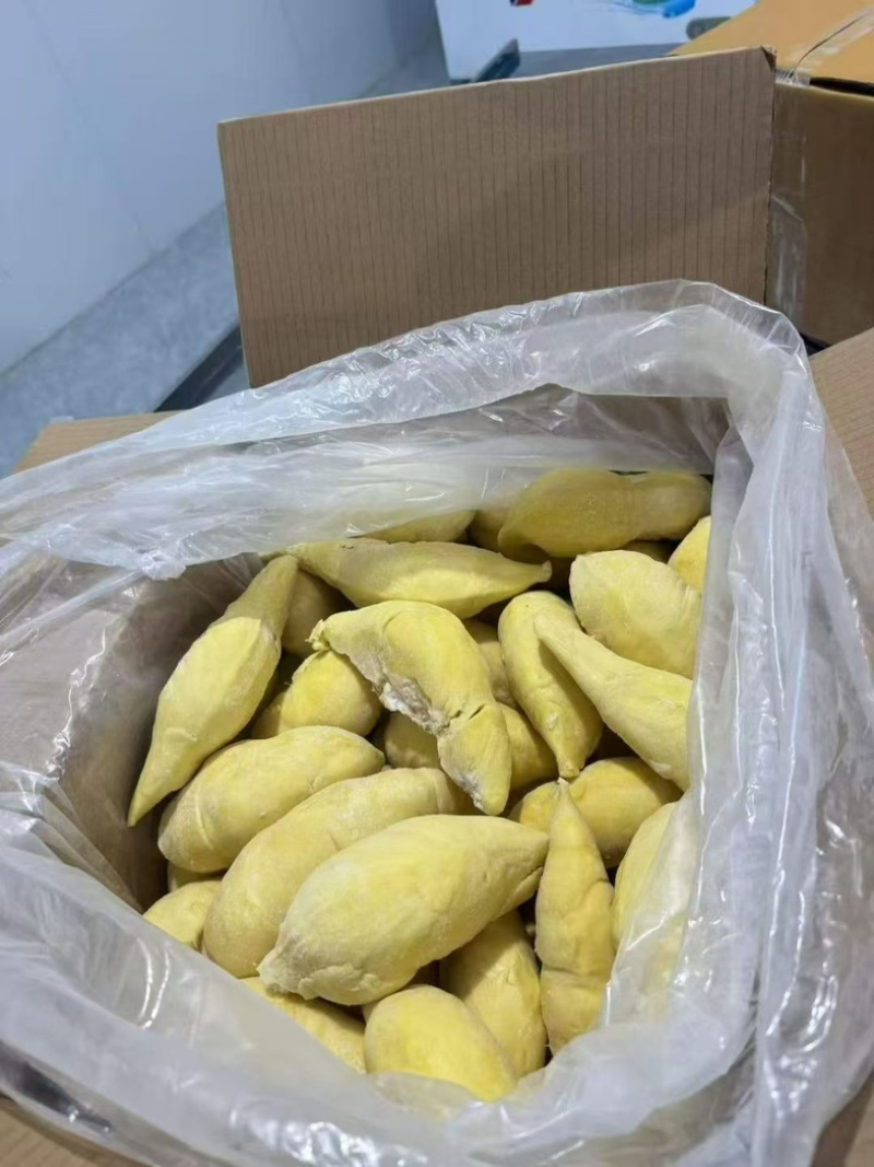 泰国金枕榴莲果肉产地直销量大从优可视频看货对接全国电商