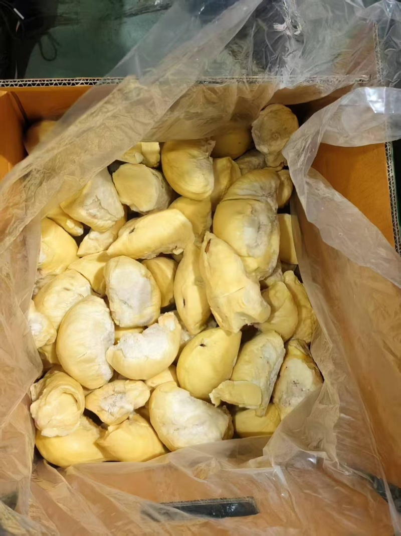 泰国金枕榴莲果肉产地直销量大从优可视频看货对接全国电商