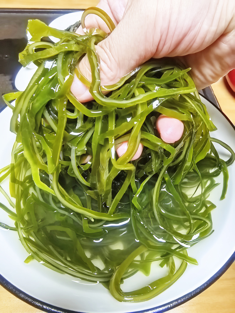 烘干海带丝泡发后翠绿色餐饮店专用海带片海带苗海带头海带丝