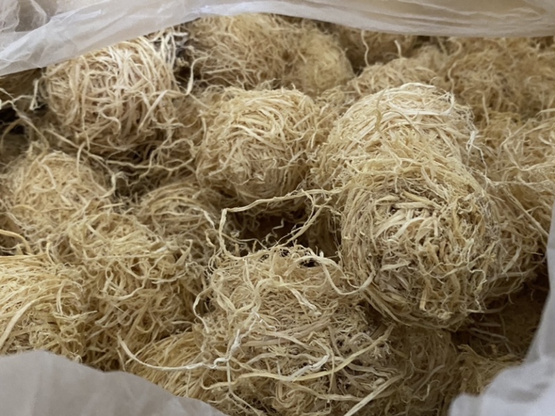 竹茹球竹茹丝新货颜色好质量保证