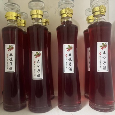 纯野生精选饱满大果原料五味子泡55°自酿青稞酒泡酒